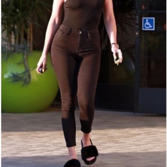 Black Fur Slides Slipper Sandals - Picture 2 of 4